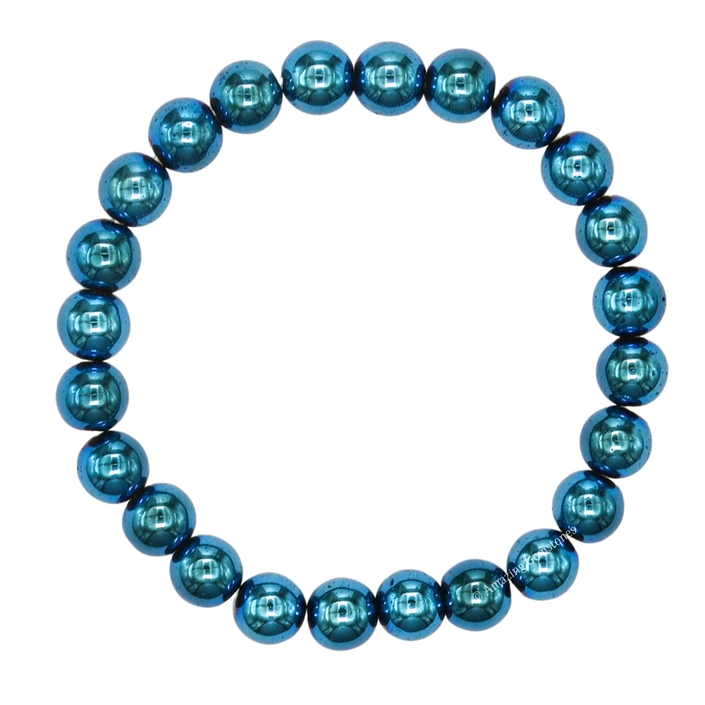 Blue Hematite Bracelet (Stretchable)