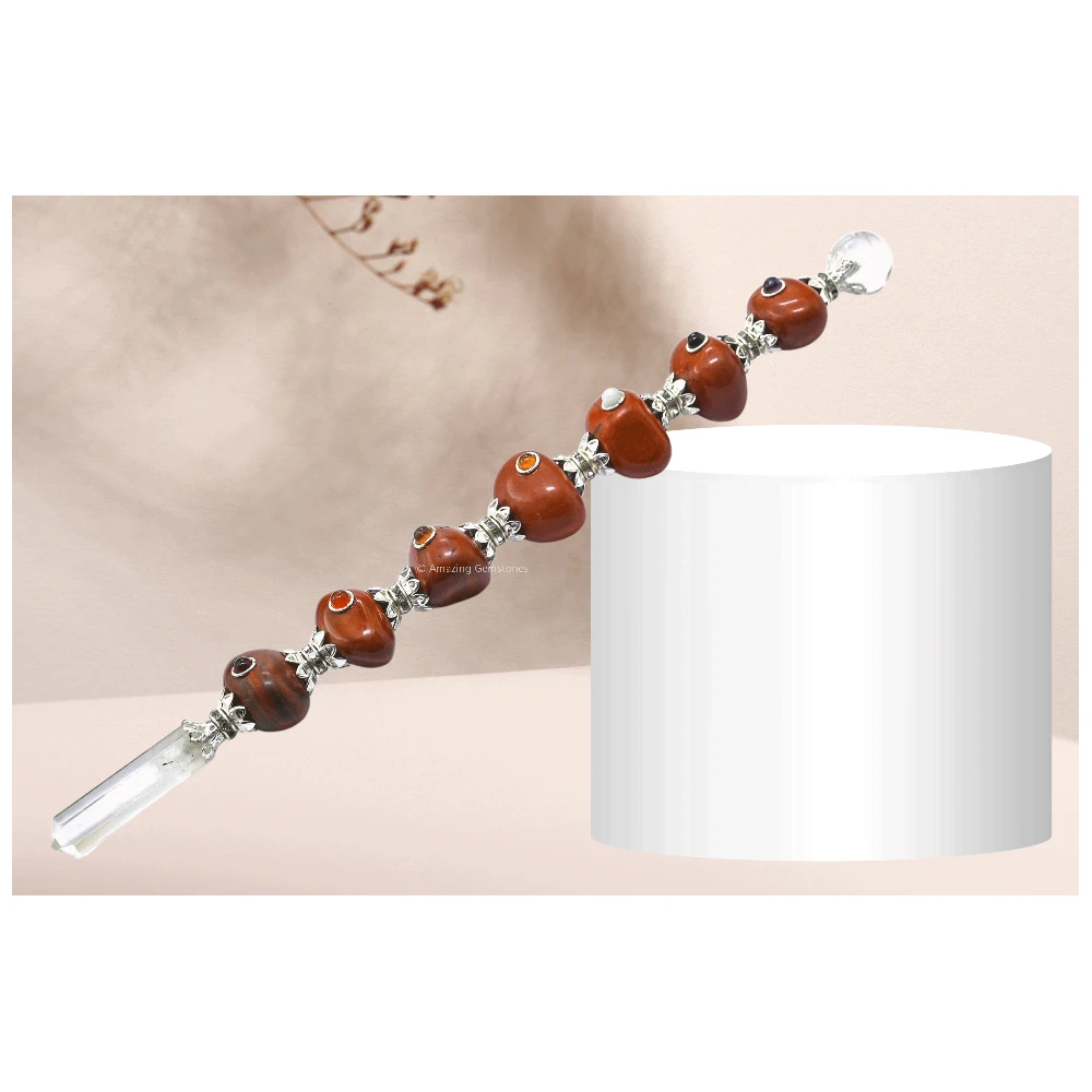 Red Jasper Tumbled Healing Crystal Wand