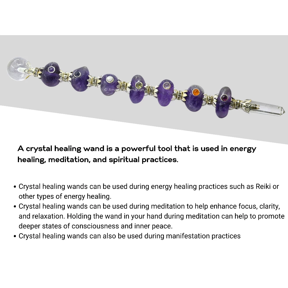 Amethyst Tumbled Healing Wand