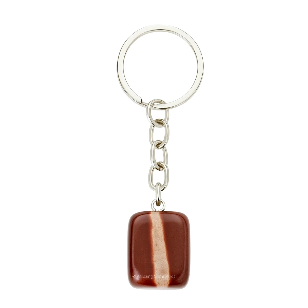Narmada Shiva Lingam Keychain Keys Holder (Tumble)