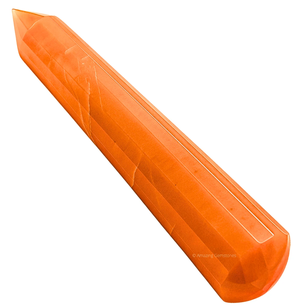 Red Aventurine Wand (Faceted)