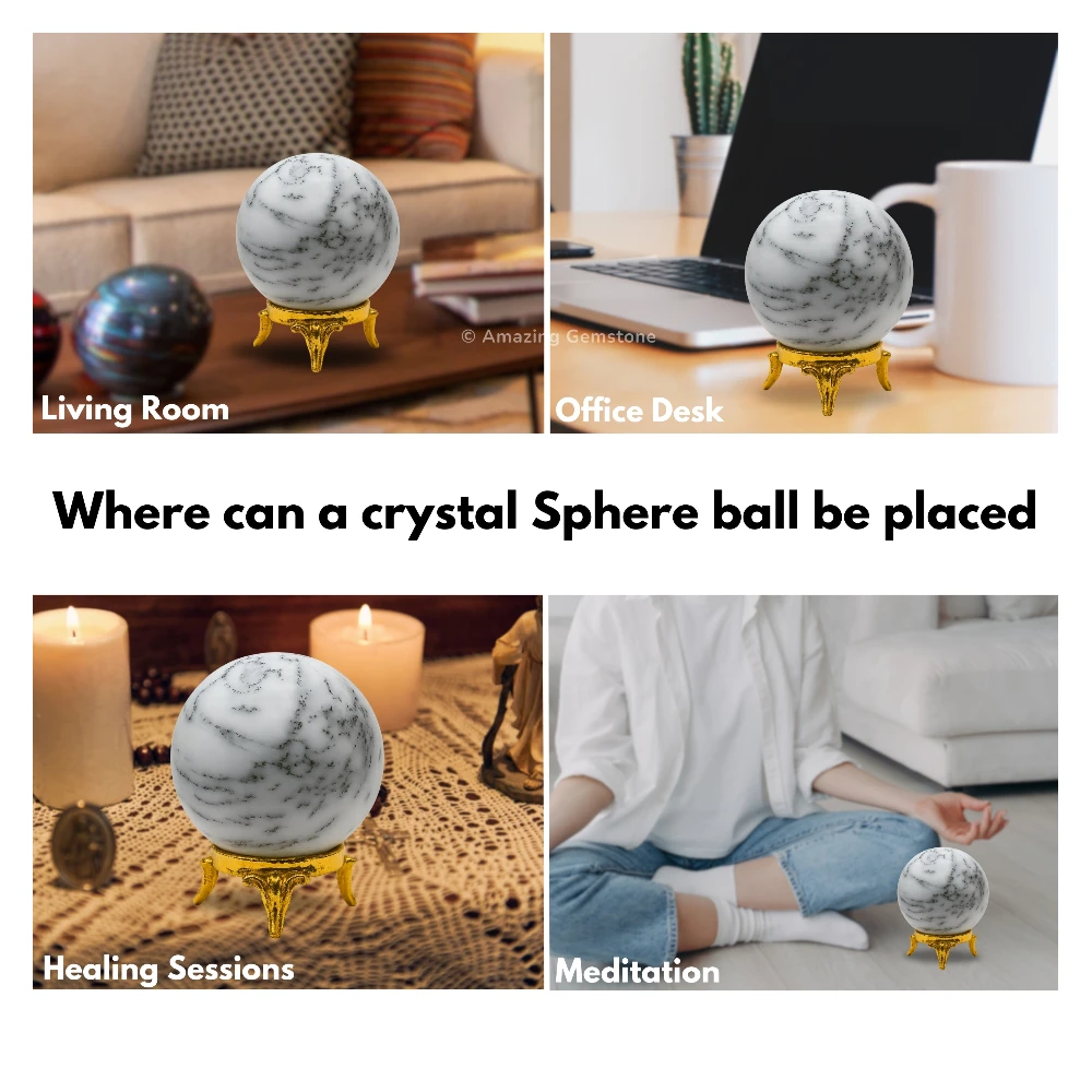 Dendrite Opal Sphere (2 Inch)