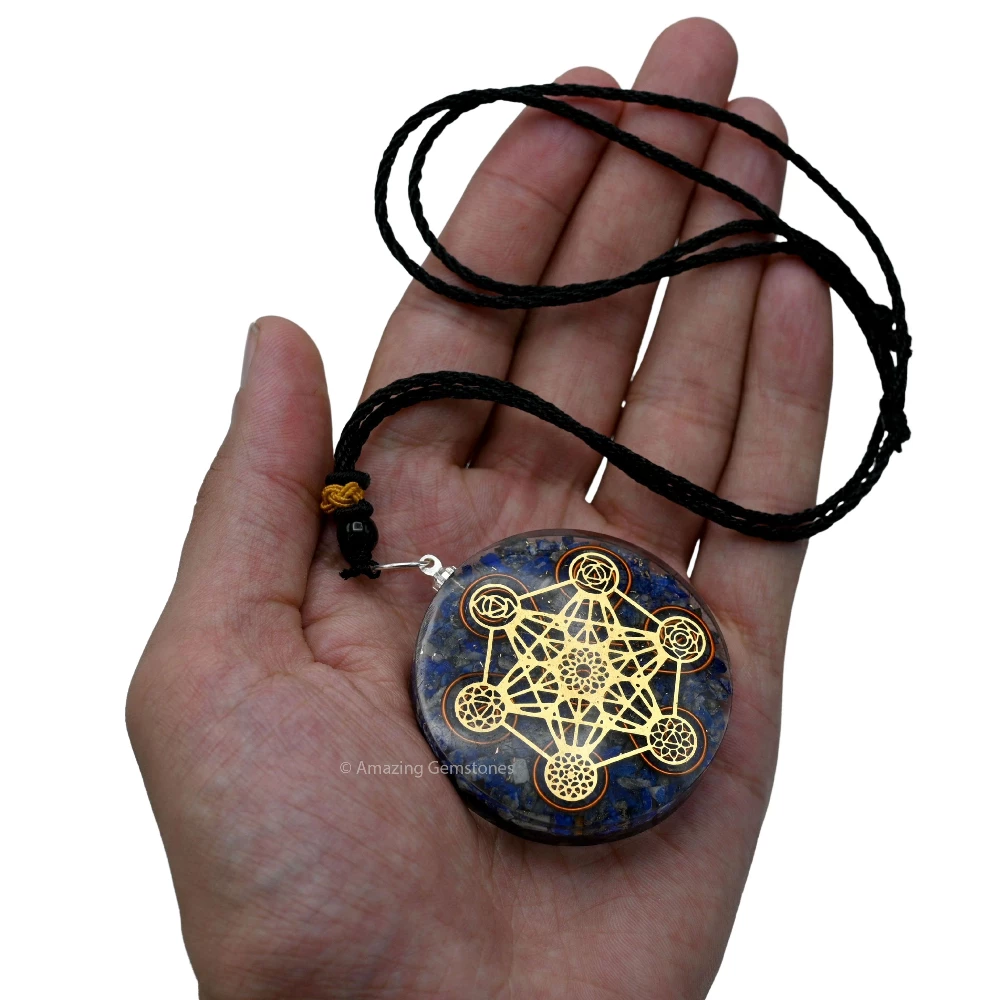 Lapis Lazuli Orgone Necklace - Metatron Chakra