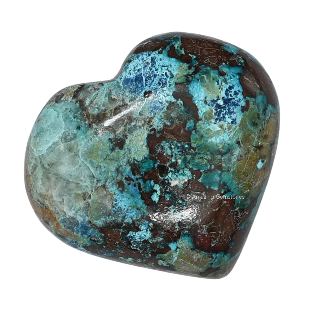 Chrysocolla Heart
