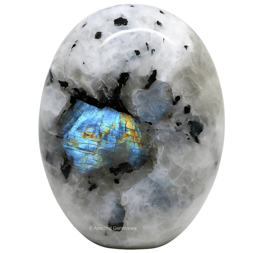 Rainbow Moonstone Palm Stone