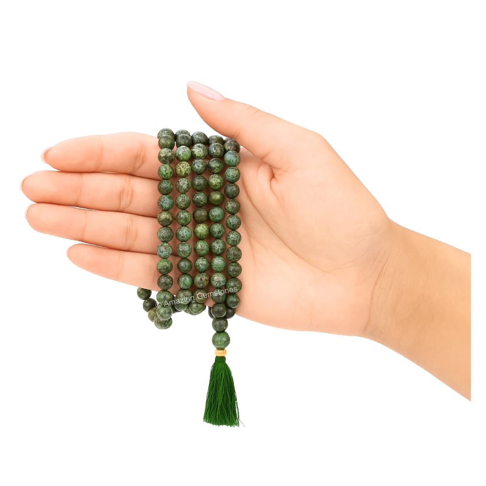 African Turquoise Mala (Without Knot)