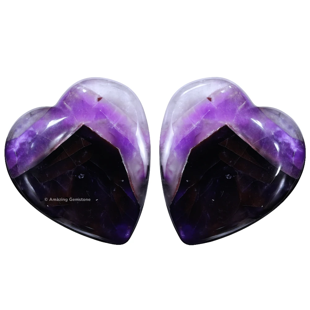 Amethyst Heart (Pack of 2)