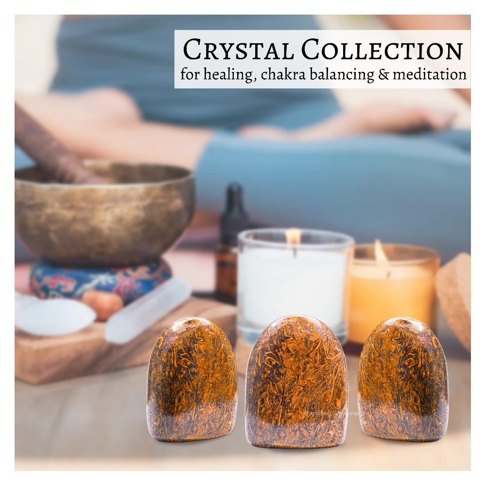 Mariyam Jasper Standing Palm Stone (Large)
