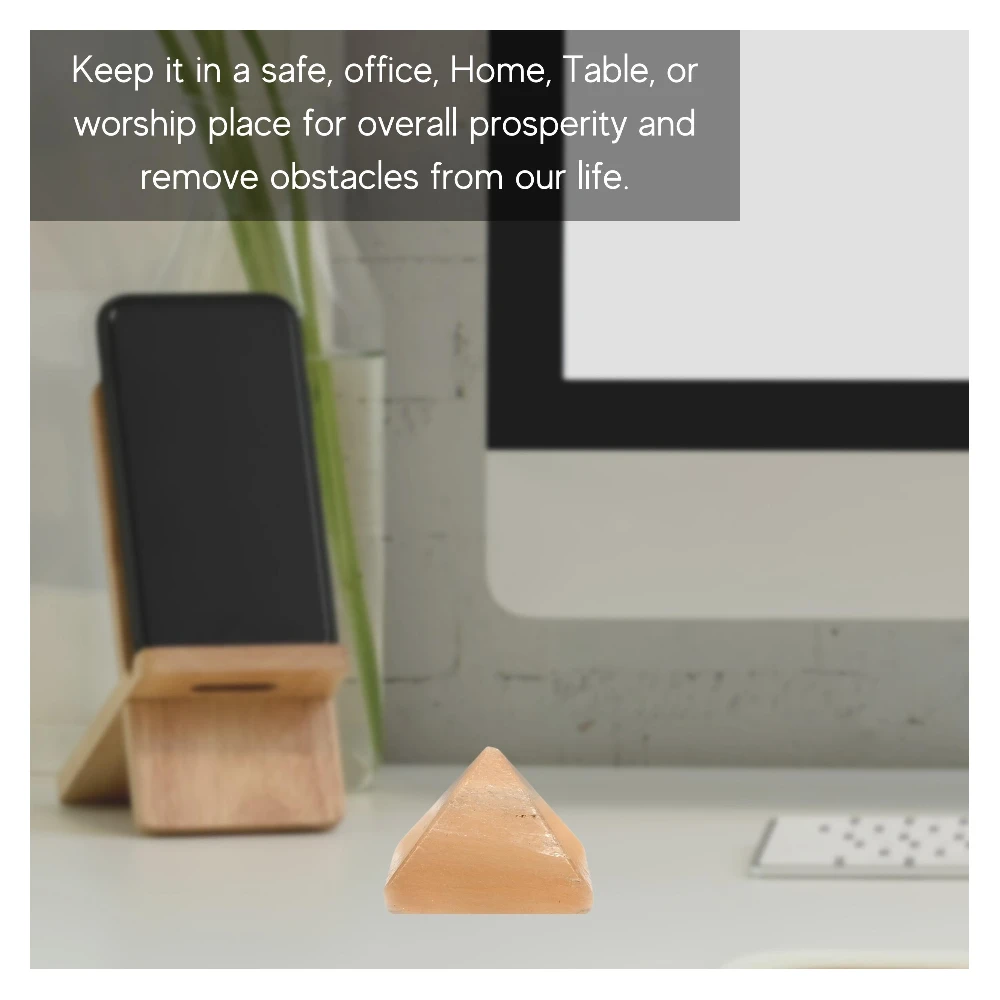 Orange Selenite Pyramid (1 Inch)