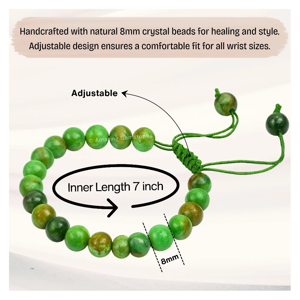 Variscite Bracelet (Adjustable)
