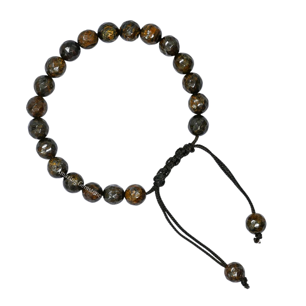 Bronzite Bracelet (Faceted) (Adjustable)