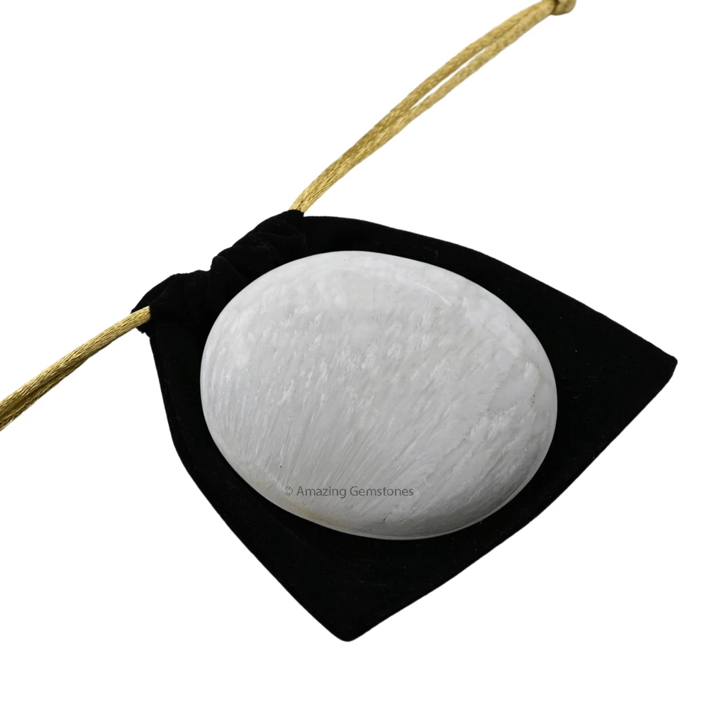 Scolecite Palm Stone (Large)