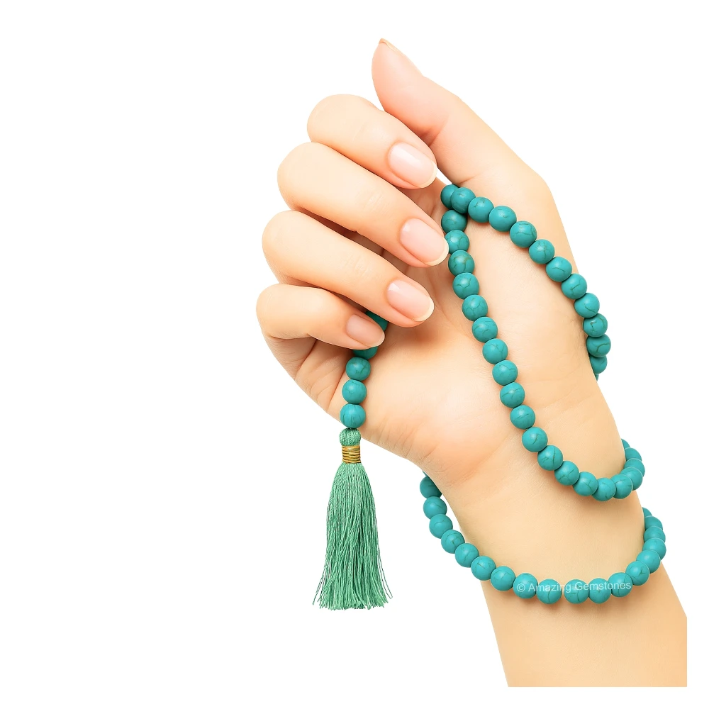 Turquoise Mala (Without Knot)