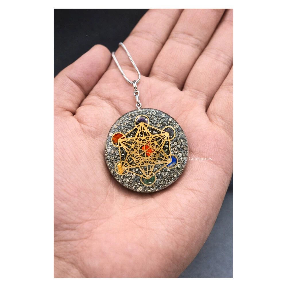 Pyrite Orgone Necklace - Metatron
