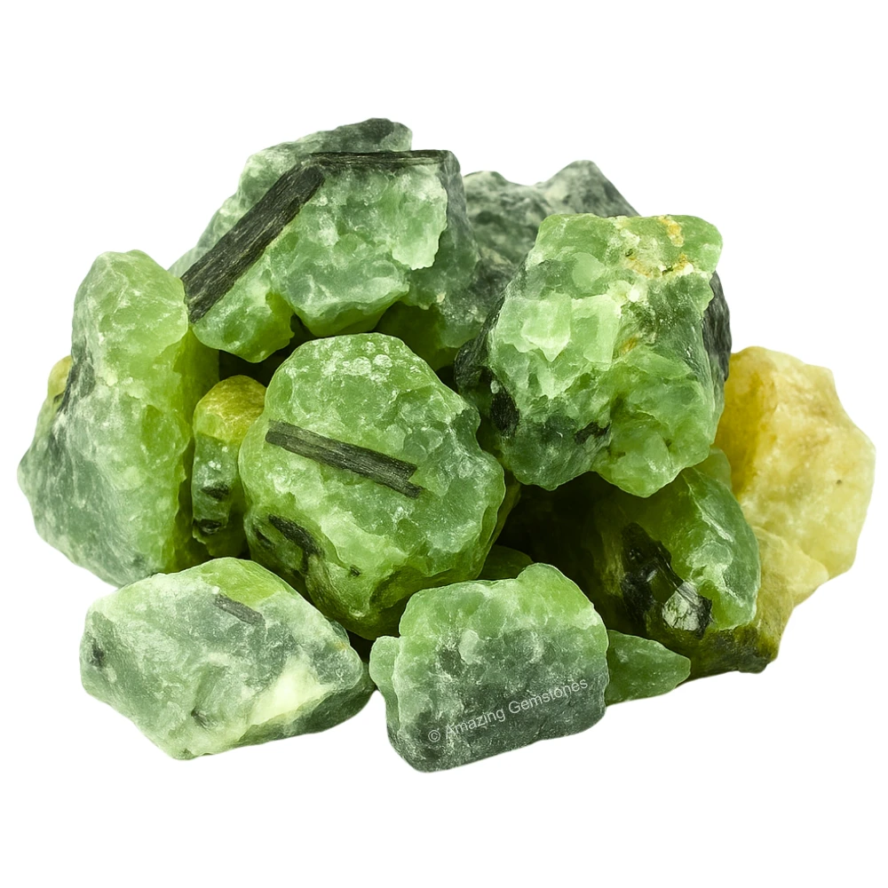 Prehnite Raw Crystals (5 Pieces)
