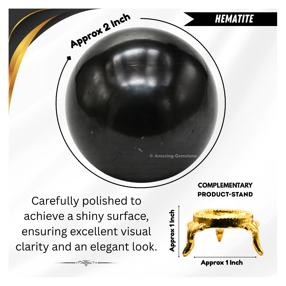 Hematite Sphere (2 Inch)