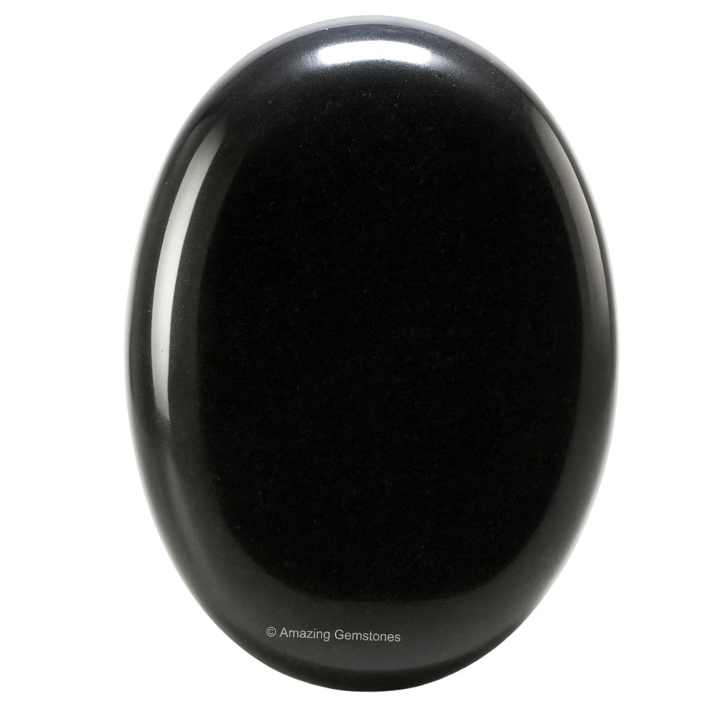 Black Obsidian Palm Stone