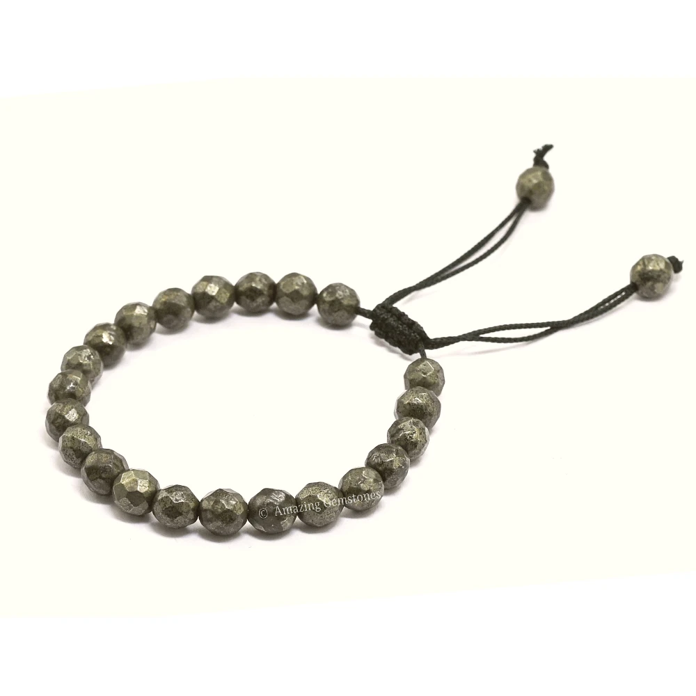 Pyrite Bracelet (Faceted-Adjustable)