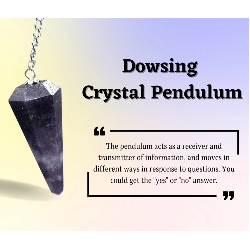 Lepidolite Pendulum