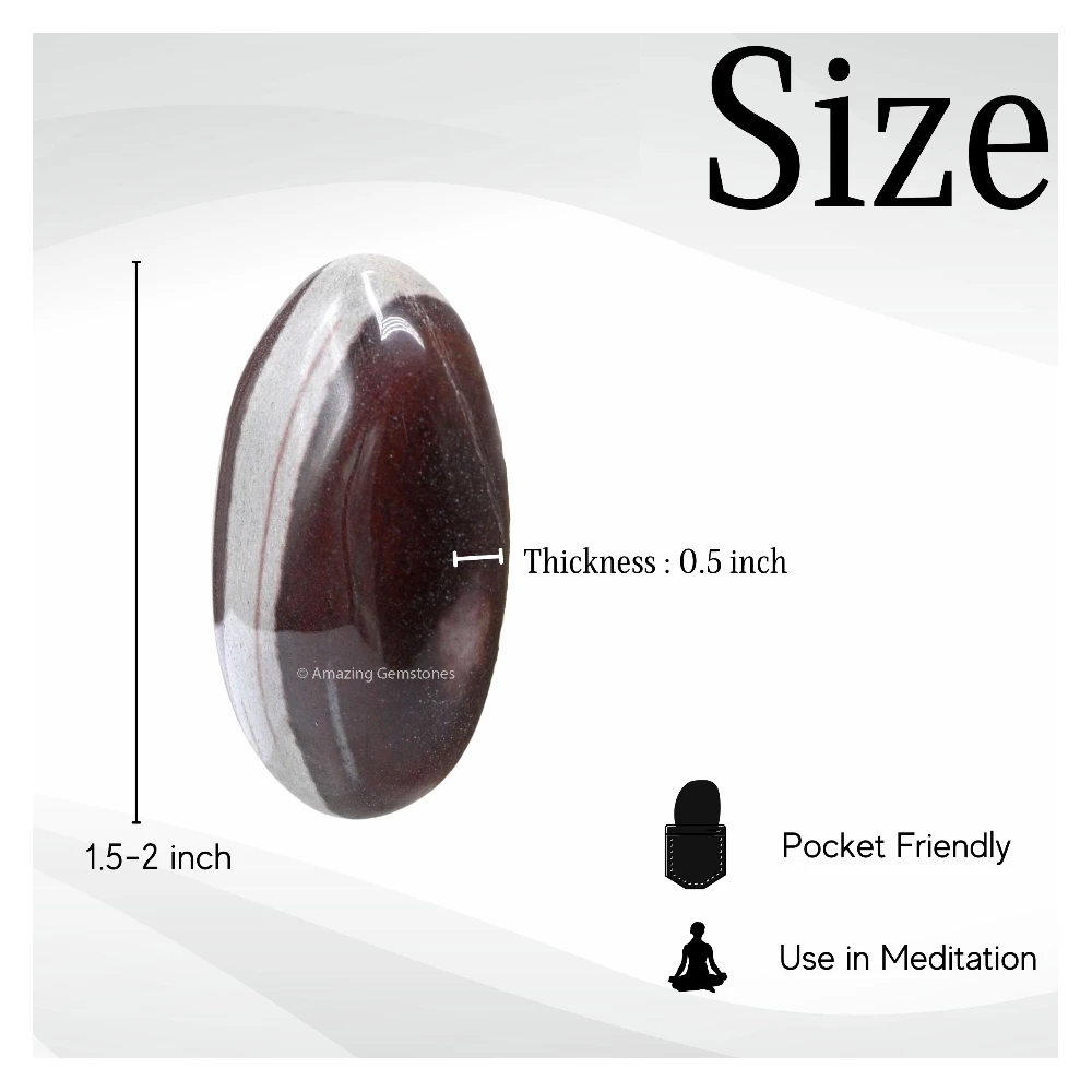 Narmada Shiva Lingam Palm Stone