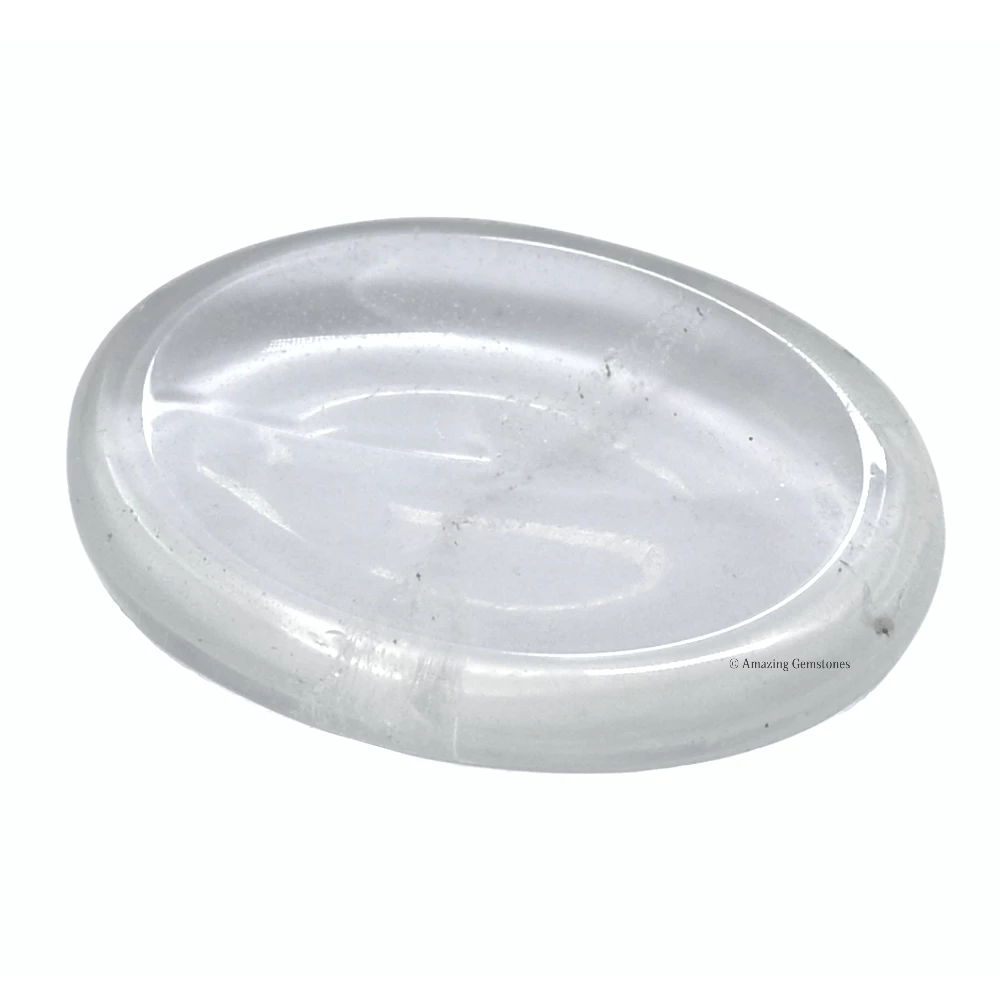 Clear Quartz Worry Stone