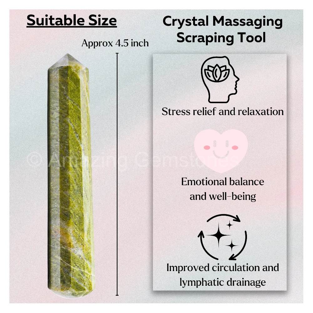 Vesuvianite Wand (Faceted)