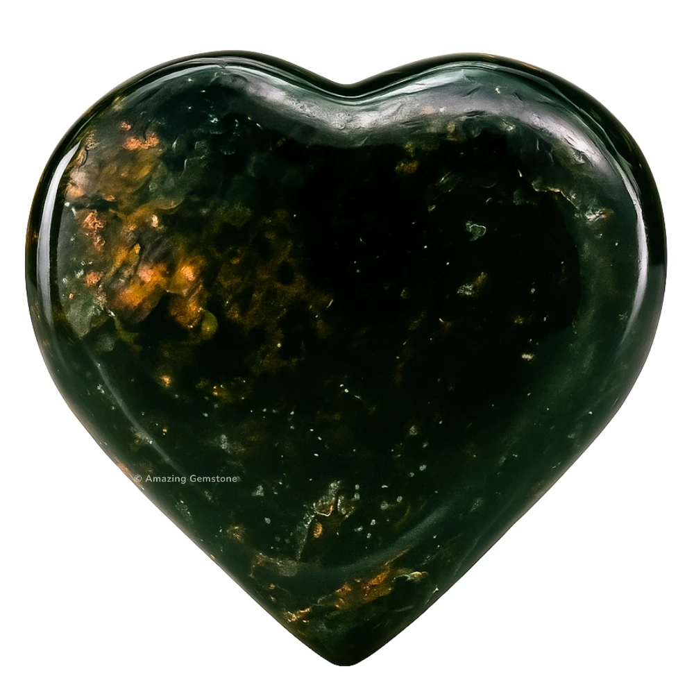 Nuummite Heart (Pack of 2)
