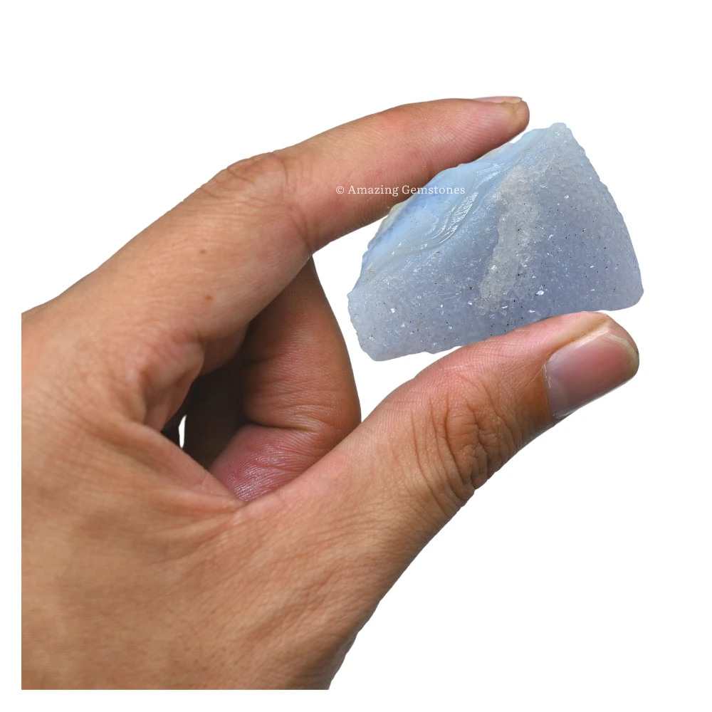 Blue Lace Agate Raw Crystals (1 LB)