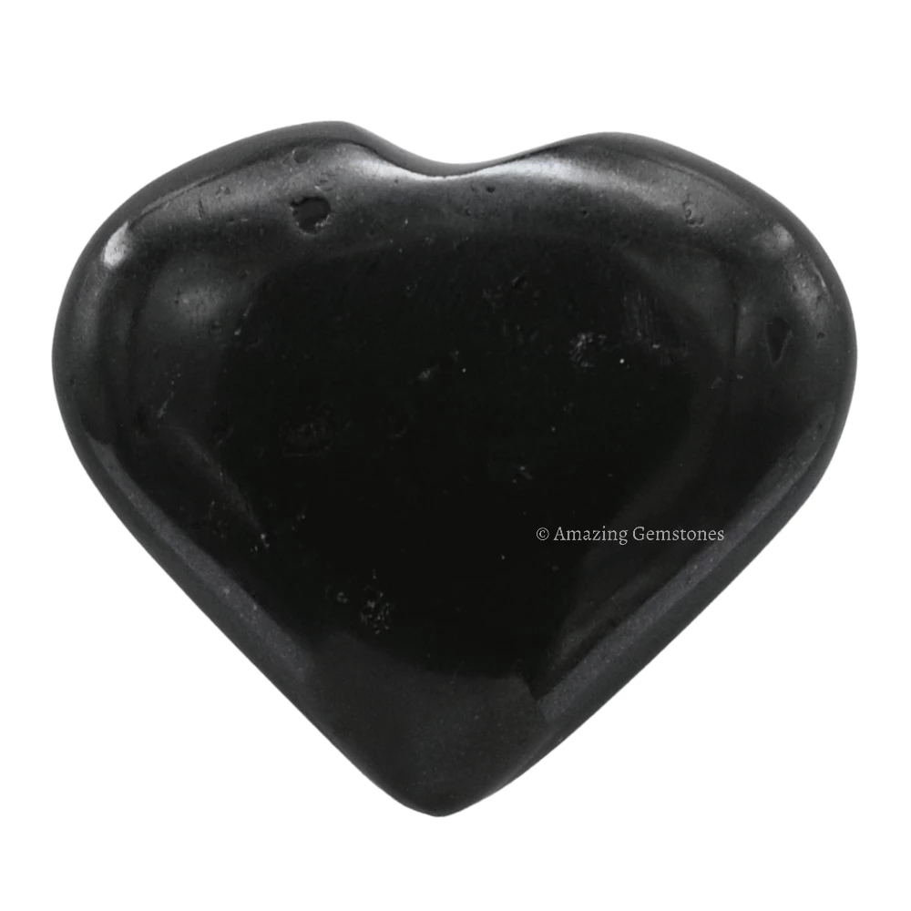 Black Tourmaline Heart