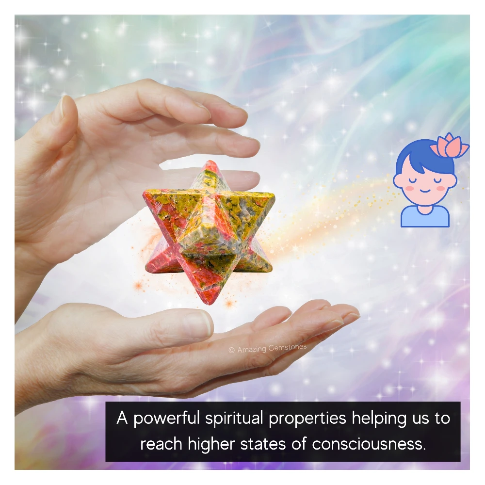 Unakite Merkaba (20-25 mm)