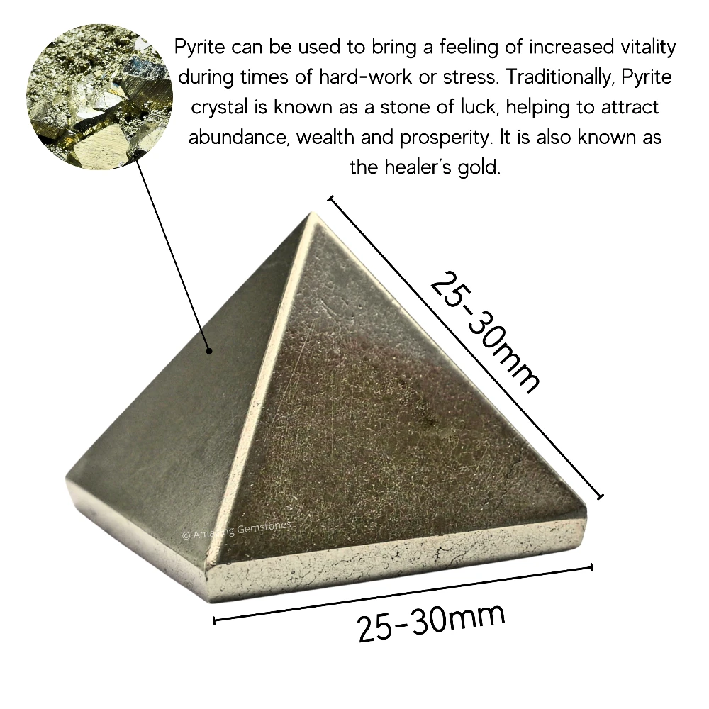 Pyrite Pyramid (1 Inch)