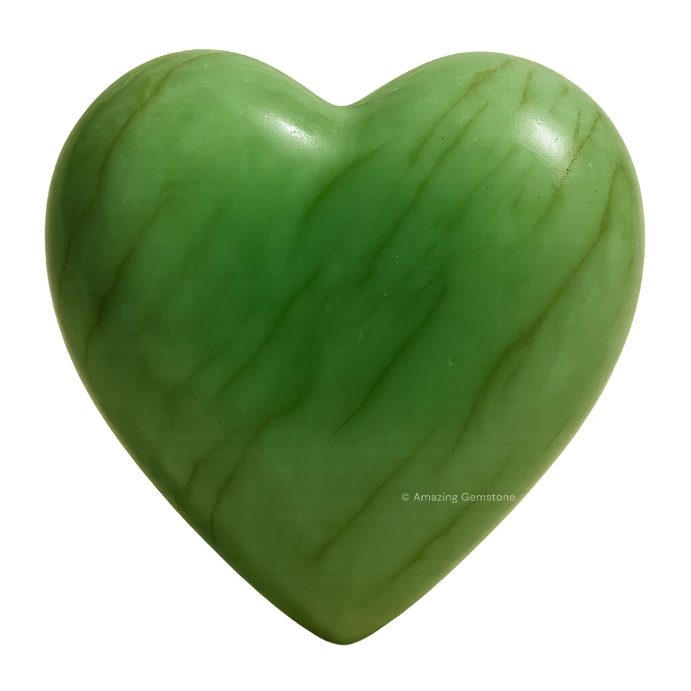 Light Green Aventurine Heart