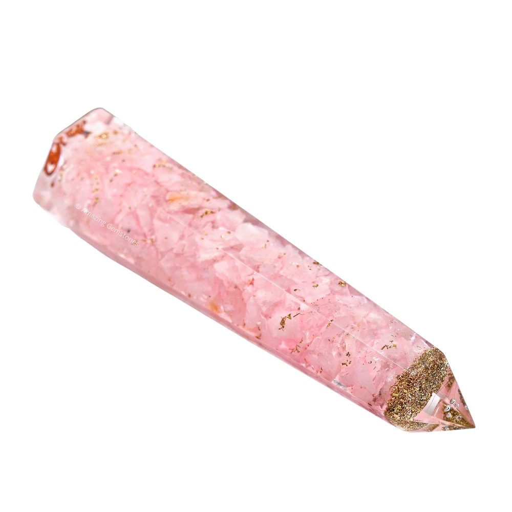 Rose Quartz Orgone Tower (4.5 Inch)