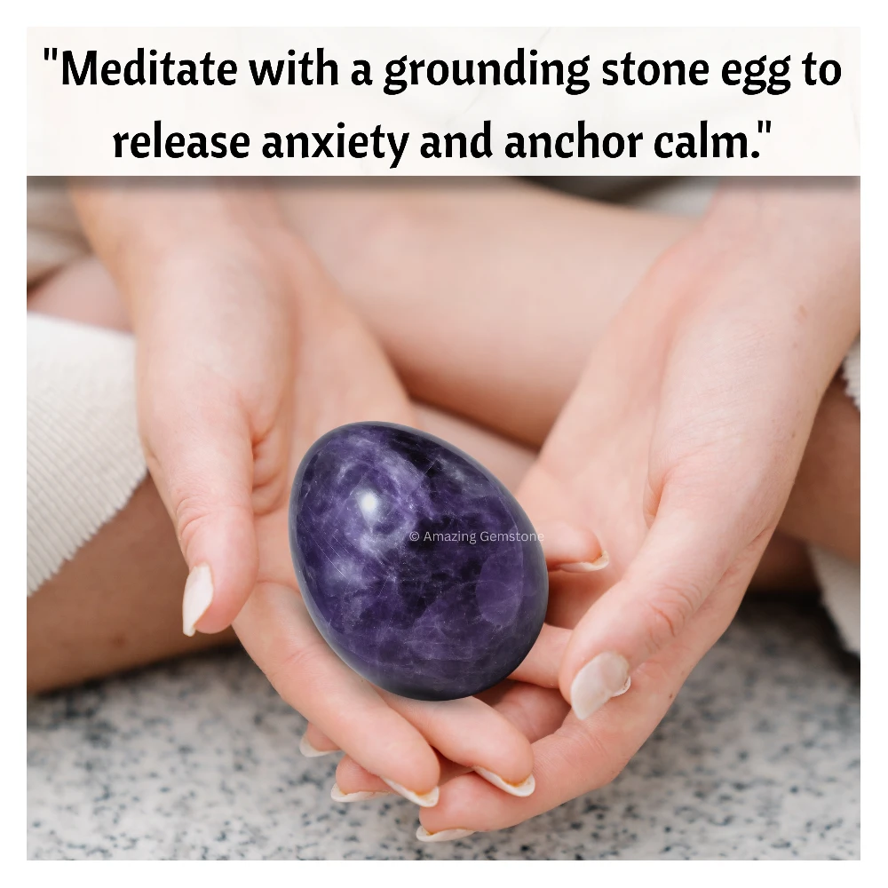 Amethyst Crystal Egg Stone