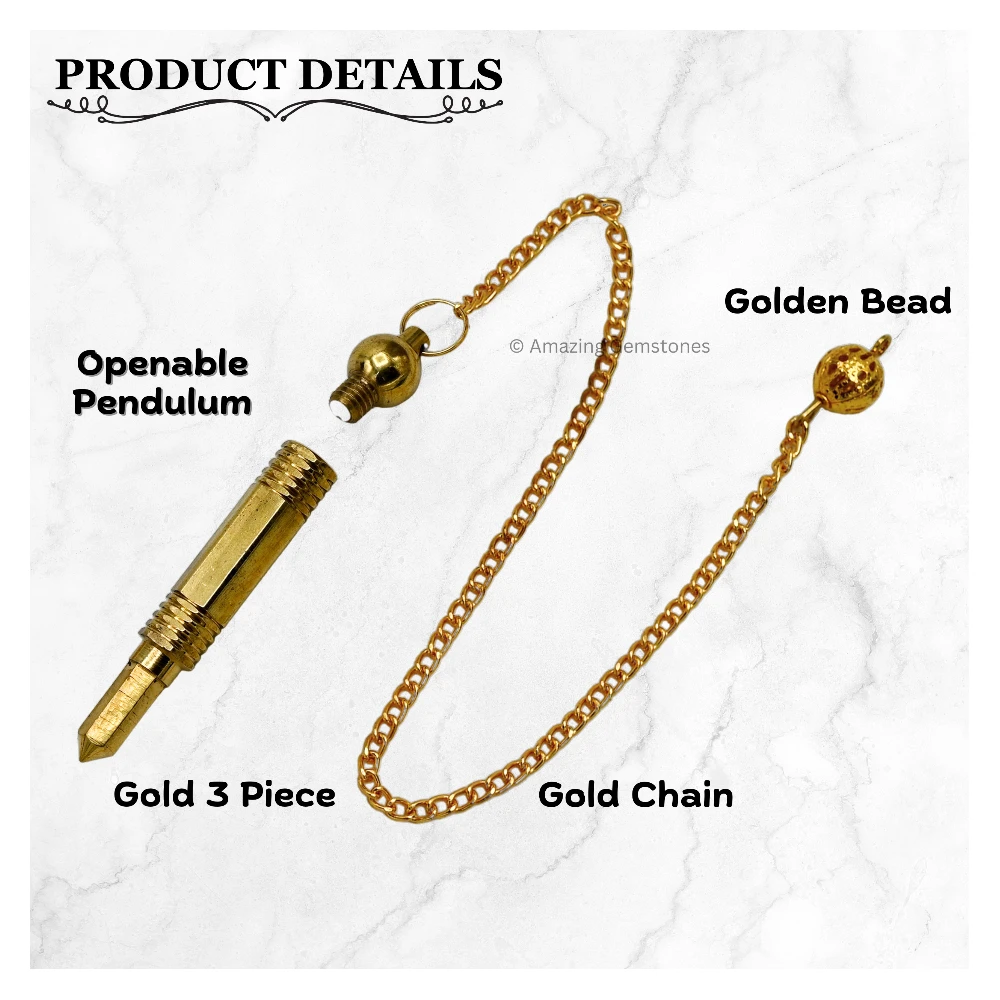 Copper Metal Pendulum - Gold 3 Piece (MP45)