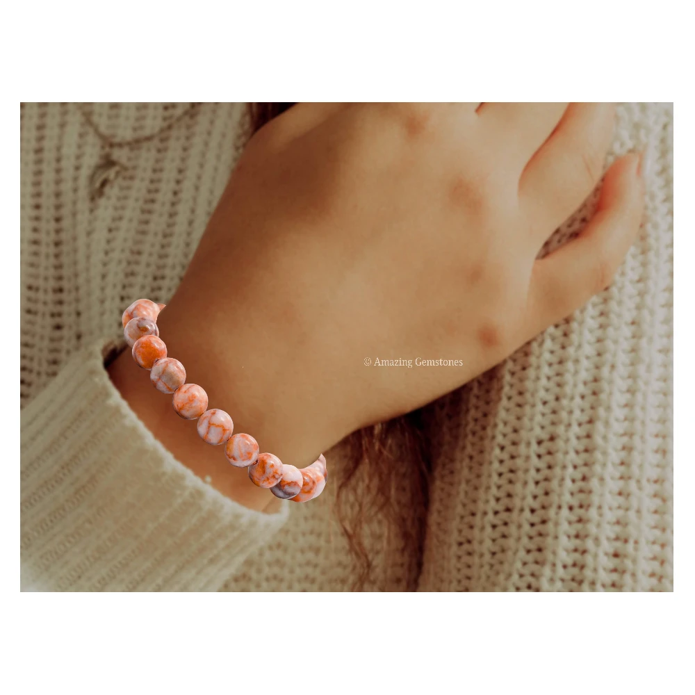 Red Picasso Jasper Bracelet (Adjustable)