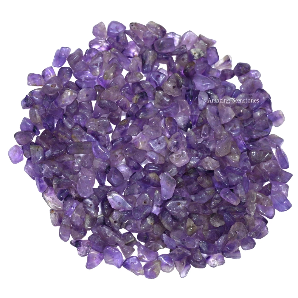 Amethyst Chips - Pre Drilled