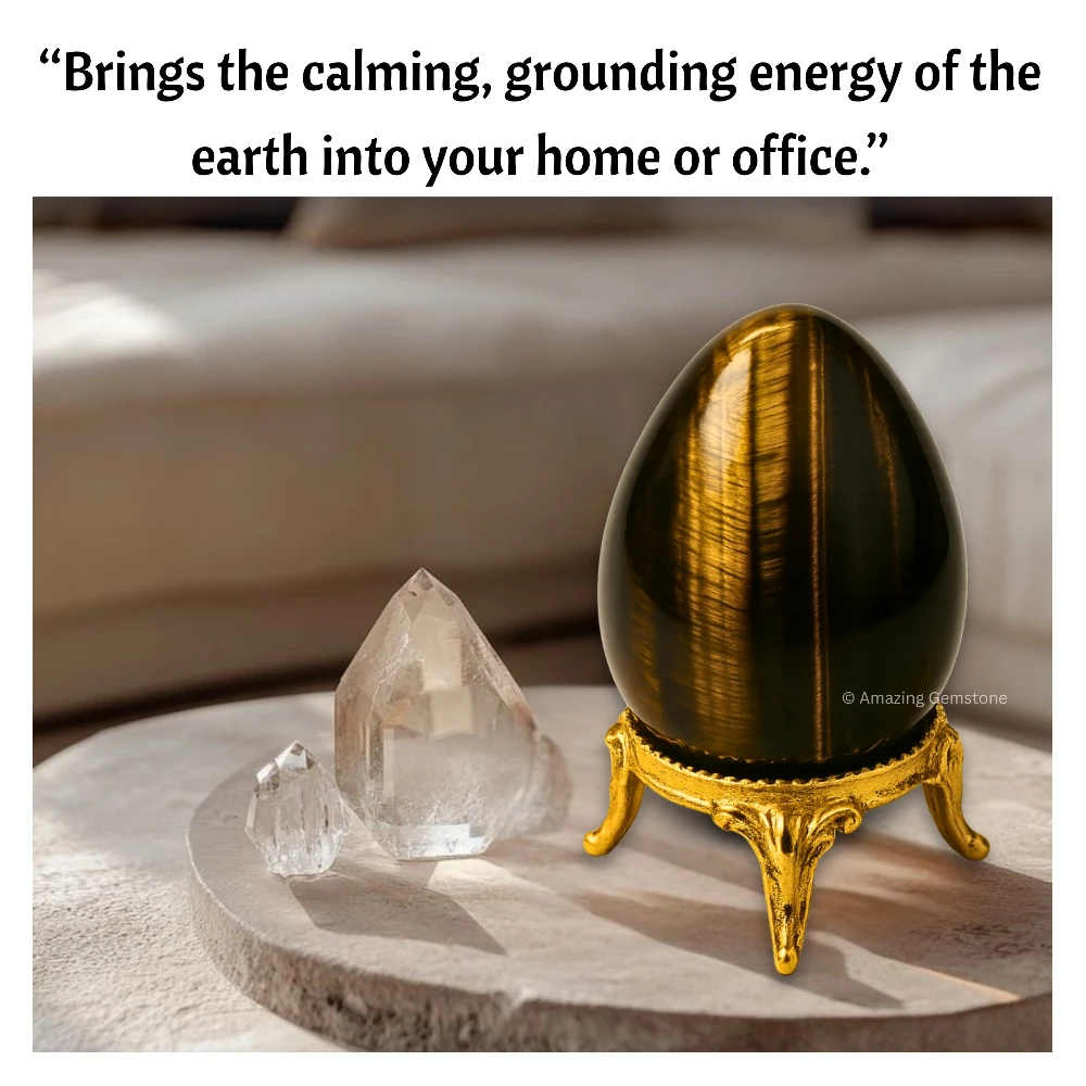 Tiger Eye Crystal Egg Stone