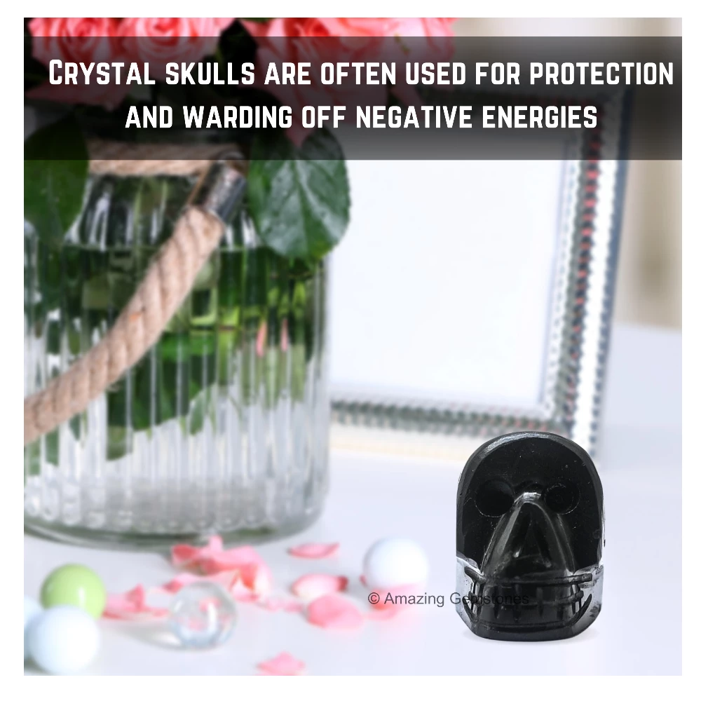 Shungite Skull