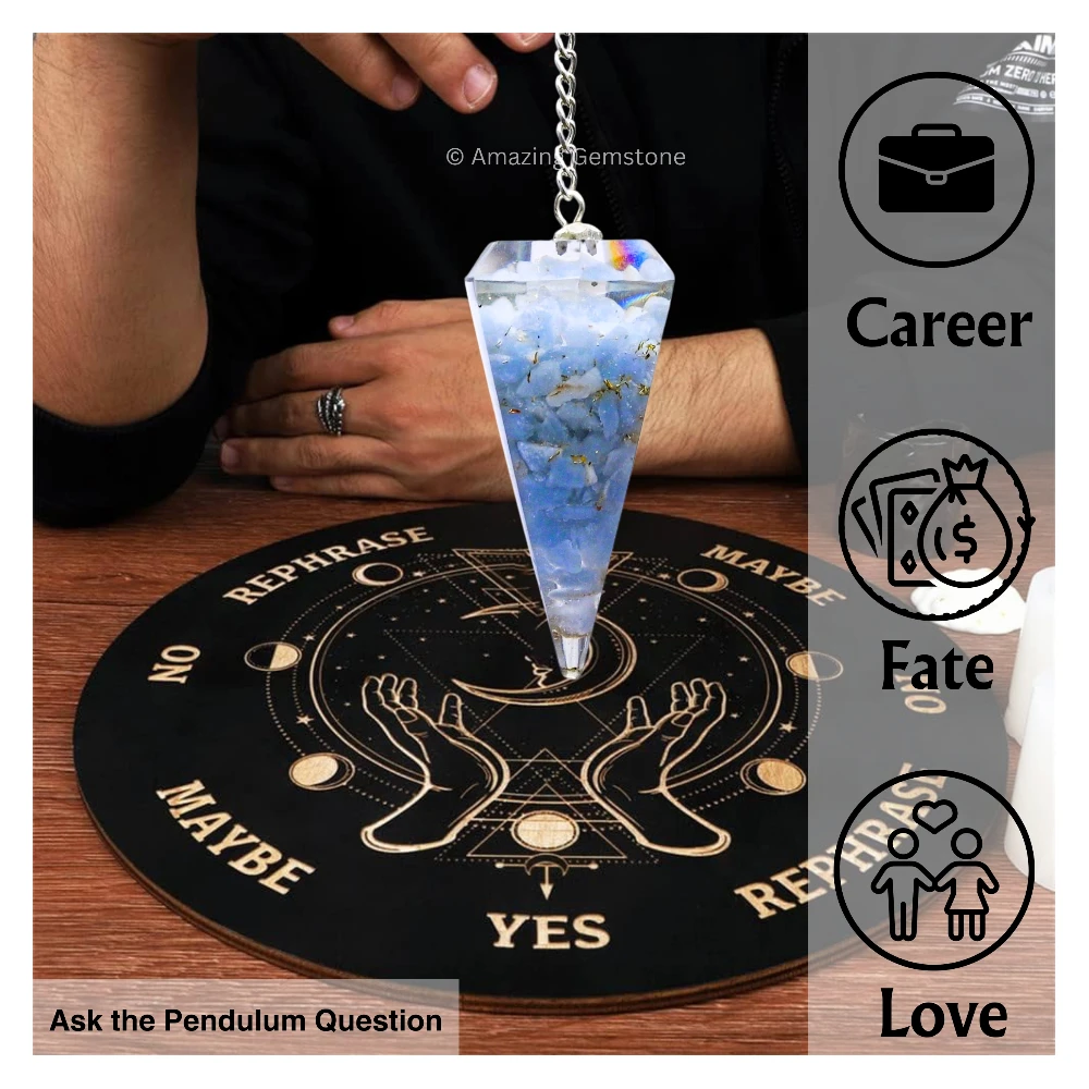Angelite Orgone Pendulum