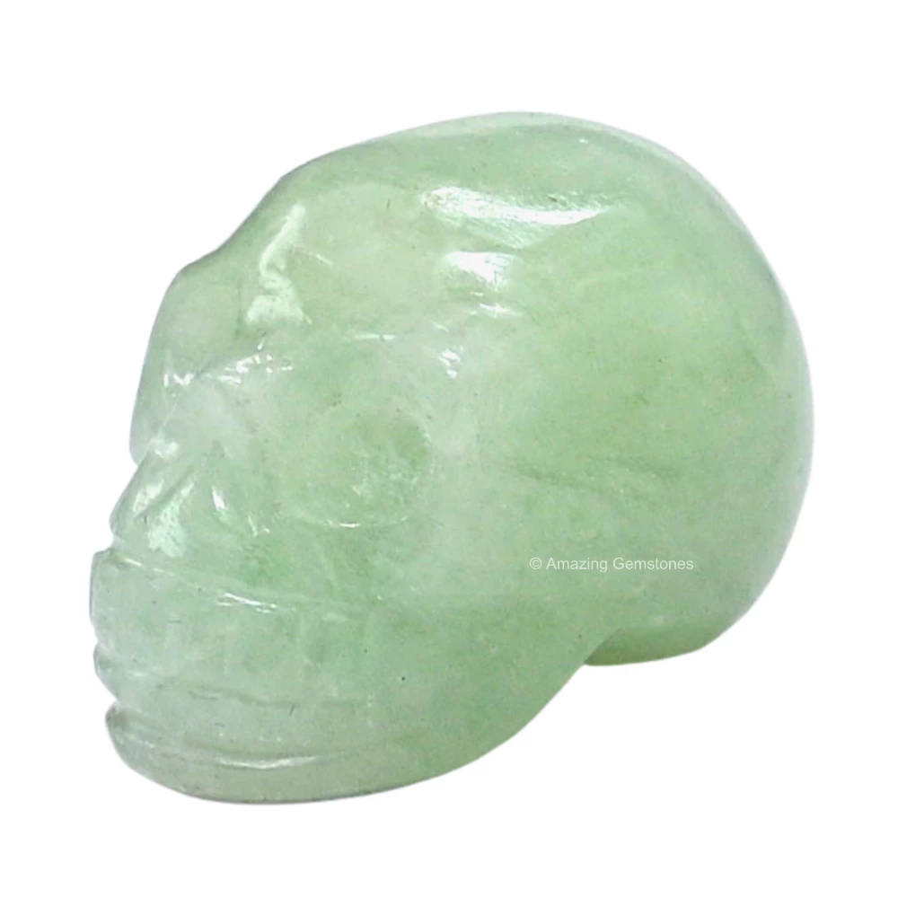 Light Green Aventurine Skull