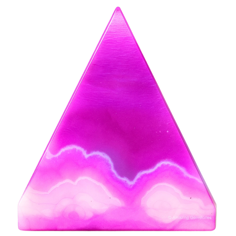 Pink Onyx Pyramid (1 Inch)