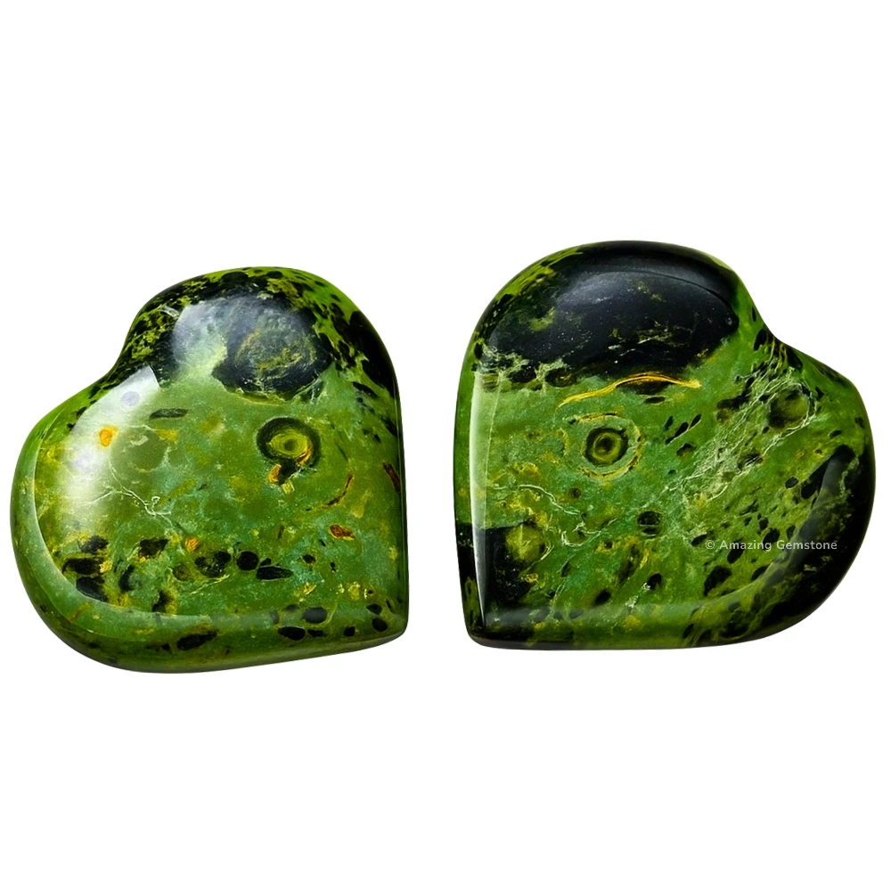 Kambaba Jasper Heart (Pack of 2)