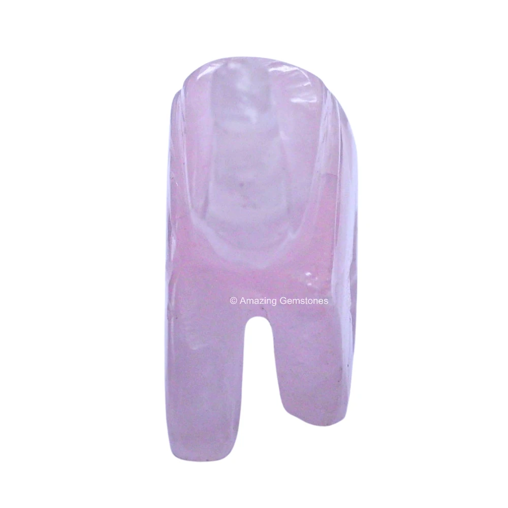 Rose Quartz Mini Elephant Crystal Figurine