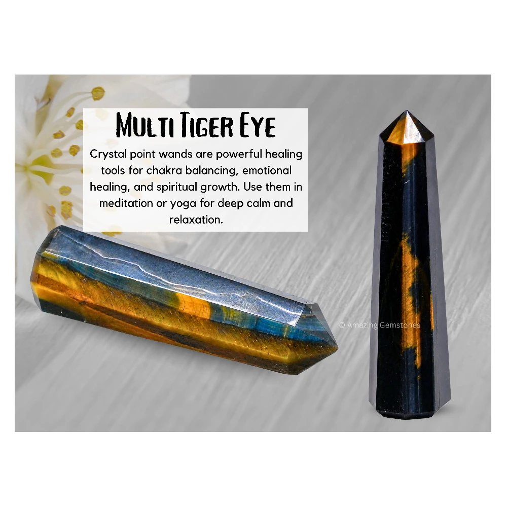 Multi Tiger Eye Tower (3" to 4" inch)