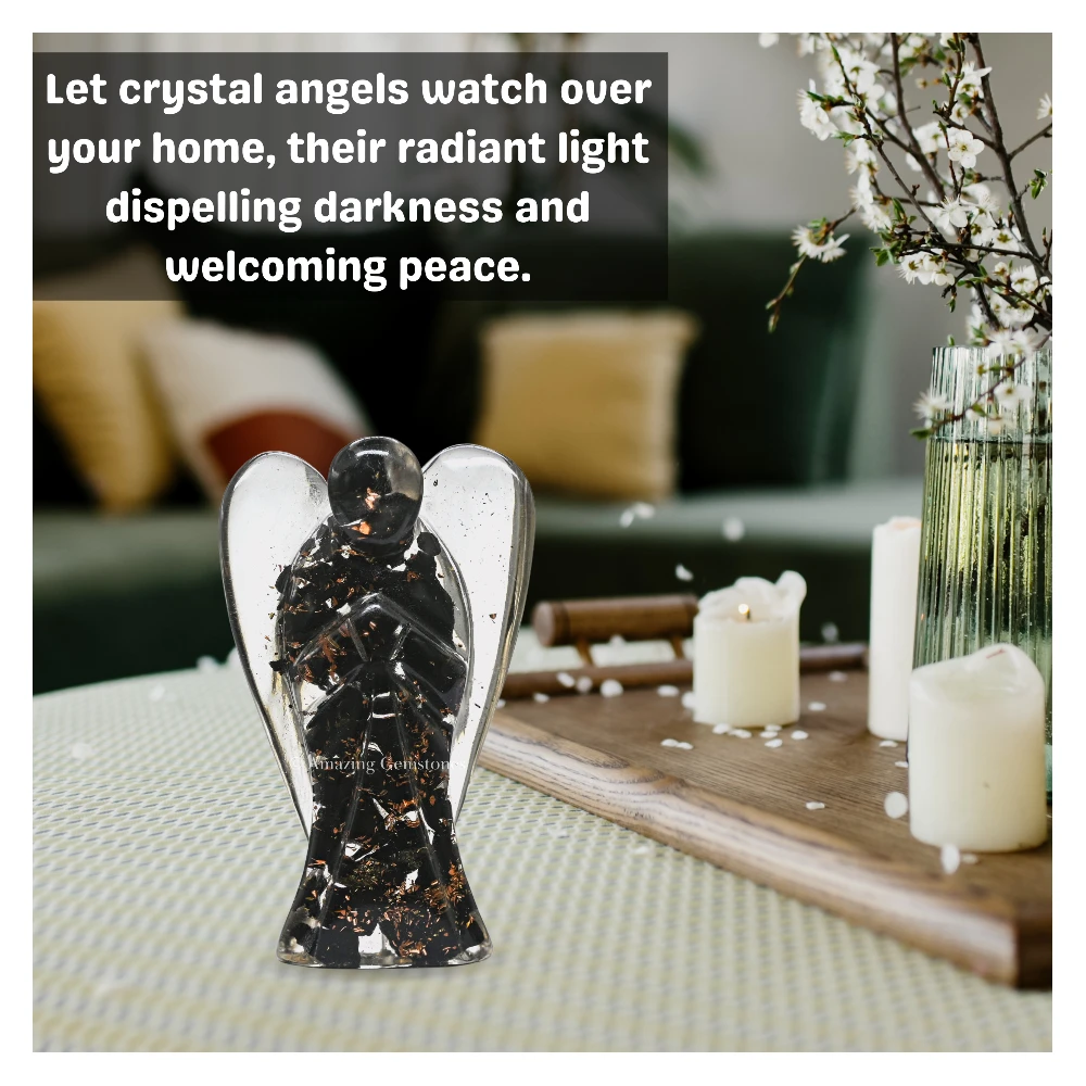 Shungite Orgone Angel Figurine (3 Inch)