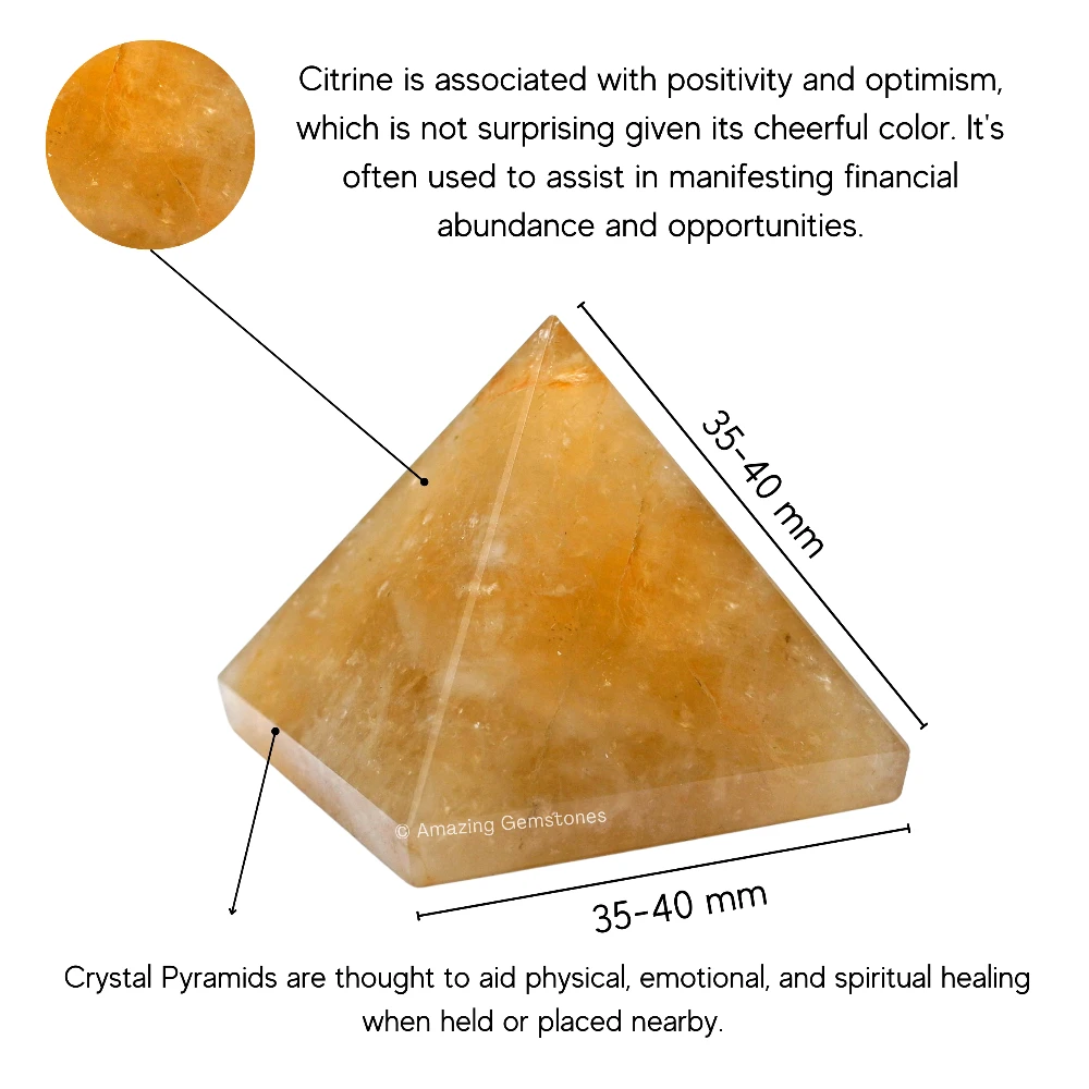 Citrine Pyramid (1.5 Inch)