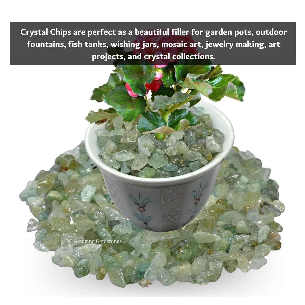 Green Aventurine Chips - Pre Drilled