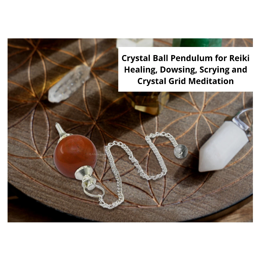 Red Jasper Ball Pendulum