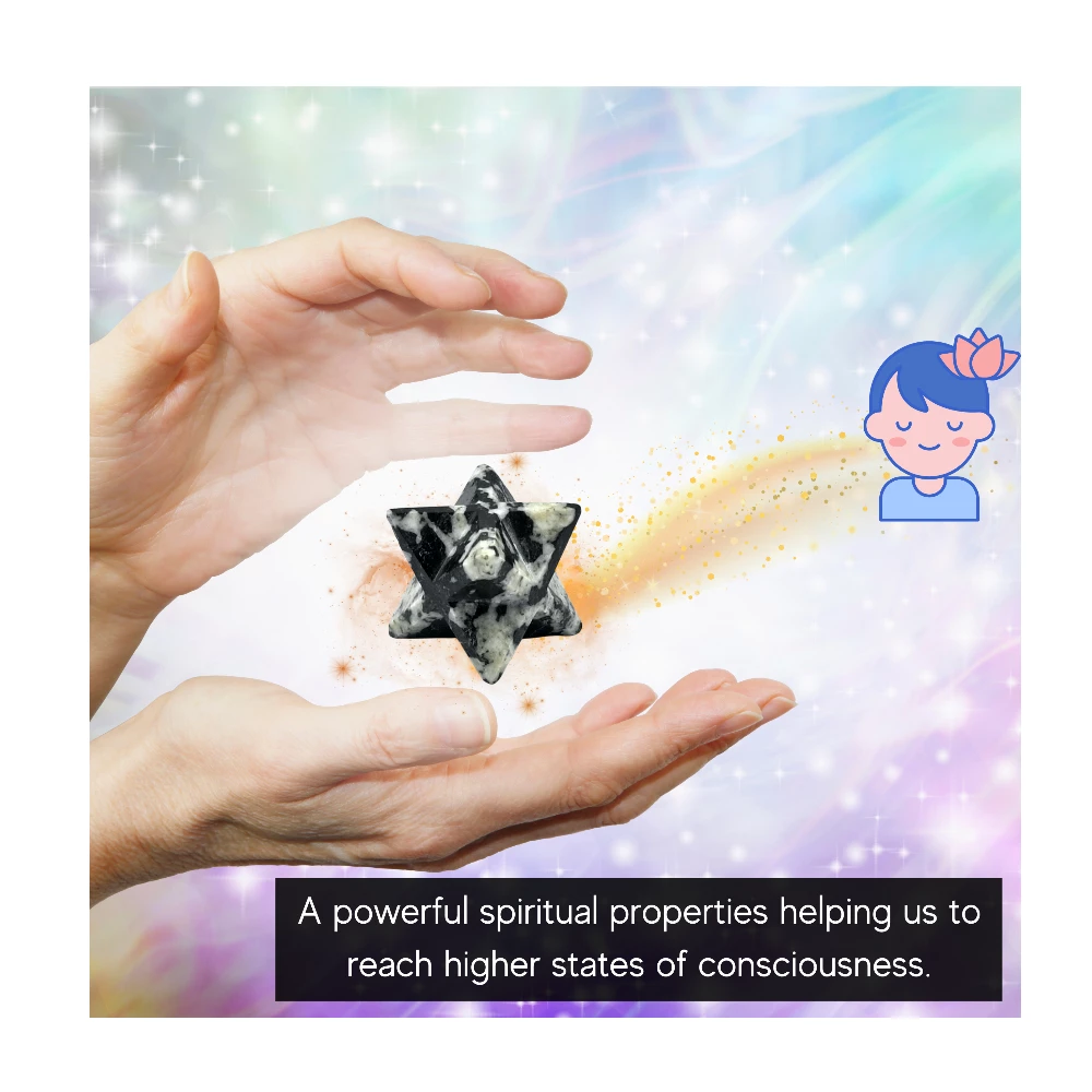 Black & White Tourmaline Merkaba (20-25 mm)